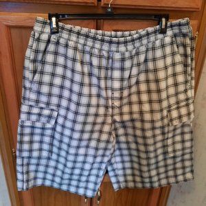 Yago Men's Elastic Drawstring Waist Shorts. Size Large